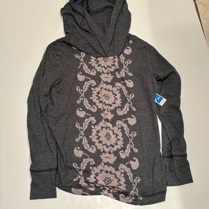 NWT Old Navy pull over hoodie lounge top size M workout sport athletic